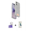 MARSİLYAN™- iPhone 17 Kılıf Vadi Klasik Serisi - Şeffaf Pasifik Cam Ekran Koruyucu + Bilvis Titan Kamera Lens - LA
