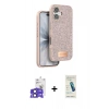 MARSİLYAN™- iPhone 17 Kılıf Vadi Klasik Serisi - Şeffaf Pasifik Cam Ekran Koruyucu + Bilvis Titan Kamera Lens - SH