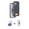 MARSİLYAN™- iPhone 17 Kılıf Vadi Klasik Serisi - Şeffaf Pasifik Cam Ekran Koruyucu + Bilvis Titan Kamera Lens - SH
