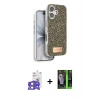 MARSİLYAN™- iPhone 17 Kılıf Vadi Klasik Serisi - Siyah 360 Mat Full Body Arka Koruyucu + Bilvis Titan Kamera Lens - AKYL