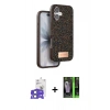 MARSİLYAN™- iPhone 17 Kılıf Vadi Klasik Serisi - Siyah 360 Mat Full Body Arka Koruyucu + Bilvis Titan Kamera Lens - AKMI