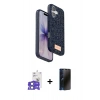MARSİLYAN™- iPhone 17 Kılıf Vadi Klasik Serisi - Siyah 3D Antistatik Hayalet Cam Ekran Koruyucu + Bilvis Titan Kamera Lens - AKMI