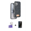 MARSİLYAN™- iPhone 17 Kılıf Vadi Klasik Serisi - Siyah 3D Antistatik Hayalet Cam Ekran Koruyucu + Bilvis Titan Kamera Lens - AKMI