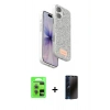MARSİLYAN™- iPhone 17 Kılıf Vadi Klasik Serisi - Siyah 3D Antistatik Hayalet Cam Ekran Koruyucu + Raze Metal Kamera Lens - AKYL