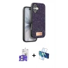 MARSİLYAN™- iPhone 17 Kılıf Vadi Klasik Serisi - Siyah 3D Antistatik Seramik Nano Ekran Koruyucu + Bilvis Titan Kamera Lens - AKYL