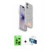 MARSİLYAN™- iPhone 17 Kılıf Vadi Klasik Serisi - Siyah 3D Antistatik Seramik Nano Ekran Koruyucu + Raze Metal Kamera Lens - GI