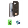 MARSİLYAN™- iPhone 17 Kılıf Vadi Klasik Serisi - Siyah 3D Antistatik Seramik Nano Ekran Koruyucu + Raze Metal Kamera Lens - GI