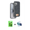 MARSİLYAN™- iPhone 17 Kılıf Vadi Klasik Serisi - Siyah 3D Antistatik Seramik Nano Ekran Koruyucu + Raze Metal Kamera Lens - GI