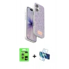 MARSİLYAN™- iPhone 17 Kılıf Vadi Klasik Serisi - Siyah 3D Antistatik Seramik Nano Ekran Koruyucu + Raze Metal Kamera Lens - GS