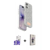MARSİLYAN™- iPhone 17 Kılıf Vadi Klasik Serisi - Siyah Bilvis 3D Cam Ekran Koruyucu + Bilvis Titan Kamera Lens - GS