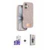 MARSİLYAN™- iPhone 17 Kılıf Vadi Klasik Serisi - Siyah Bilvis 3D Cam Ekran Koruyucu + Bilvis Titan Kamera Lens - GS