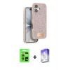 MARSİLYAN™- iPhone 17 Kılıf Vadi Klasik Serisi - Siyah Bilvis 5in1 3D Magic Cam Ekran Koruyucu + Raze Metal Kamera Lens - AKYL