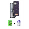 MARSİLYAN™- iPhone 17 Kılıf Vadi Klasik Serisi - Siyah Bilvis 5in1 3D Magic Cam Ekran Koruyucu + Raze Metal Kamera Lens - AKYL