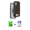 MARSİLYAN™- iPhone 17 Kılıf Vadi Klasik Serisi - Siyah Bilvis 5in1 3D Magic Cam Ekran Koruyucu + Raze Metal Kamera Lens - AKYL