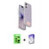 MARSİLYAN™- iPhone 17 Kılıf Vadi Klasik Serisi - Siyah Bilvis 5in1 3D Magic Cam Ekran Koruyucu + Gümüş Raze Metal Kamera Lens