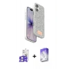 MARSİLYAN™- iPhone 17 Kılıf Vadi Klasik Serisi - Siyah Bilvis 5in1 3D Magic Cam Ekran Koruyucu + Bilvis Titan Kamera Lens - LA