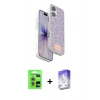 MARSİLYAN™- iPhone 17 Kılıf Vadi Klasik Serisi - Siyah Bilvis 5in1 3D Magic Cam Ekran Koruyucu + Raze Metal Kamera Lens - AKMR