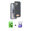 MARSİLYAN™- iPhone 17 Kılıf Vadi Klasik Serisi - Siyah Bilvis 5in1 5D Magic Hayalet Cam Ekran Koruyucu + Raze Metal Kamera Lens - AKMI
