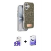 MARSİLYAN™- iPhone 17 Kılıf Vadi Klasik Serisi - Siyah Bilvis 5in1 5D Magic Hayalet Cam Ekran Koruyucu + Bilvis Titan Kamera Lens - AKYL
