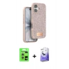 MARSİLYAN™- iPhone 17 Kılıf Vadi Klasik Serisi - Siyah Bilvis 5in1 5D Magic Hayalet Cam Ekran Koruyucu + Raze Metal Kamera Lens - GS