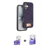 MARSİLYAN™- iPhone 17 Kılıf Vadi Klasik Serisi - Siyah Bilvis 5in1 5D Magic Hayalet Cam Ekran Koruyucu + Bilvis Titan Kamera Lens - SH