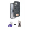 MARSİLYAN™- iPhone 17 Kılıf Vadi Klasik Serisi - Siyah Bilvis Hayalet Cam Ekran Koruyucu + Bilvis Titan Kamera Lens - SH
