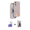 MARSİLYAN™- iPhone 17 Kılıf Vadi Klasik Serisi - Siyah Bilvis Hayalet Cam Ekran Koruyucu + Bilvis Titan Kamera Lens - SH