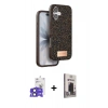 MARSİLYAN™- iPhone 17 Kılıf Vadi Klasik Serisi - Siyah Bilvis Hayalet Cam Ekran Koruyucu + Bilvis Titan Kamera Lens - SH