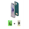 MARSİLYAN™- iPhone 17 Kılıf Vadi Klasik Serisi - Siyah Joko Magic 5D Hayalet Cam + Raze Metal Kamera Lens - GI