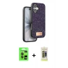 MARSİLYAN™- iPhone 17 Kılıf Vadi Klasik Serisi - Siyah Joko Magic 5D Hayalet Cam + Raze Metal Kamera Lens - GI