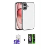 MARSİLYAN™- iPhone 17 Kılıf Vadi Minimal - Şeffaf 360 Full Body Arka Koruyucu + Bilvis Titan Kamera Lens - AKMI