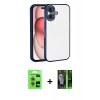 MARSİLYAN™- iPhone 17 Kılıf Vadi Minimal - Şeffaf 360 Full Body Arka Koruyucu + Raze Metal Kamera Lens - AKMI