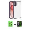 MARSİLYAN™- iPhone 17 Kılıf Vadi Minimal - Şeffaf 360 Full Body Arka Koruyucu + Raze Metal Kamera Lens - AKMI