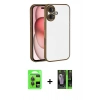 MARSİLYAN™- iPhone 17 Kılıf Vadi Minimal - Şeffaf 360 Full Body Arka Koruyucu + Raze Metal Kamera Lens - GI