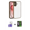 MARSİLYAN™- iPhone 17 Kılıf Vadi Minimal - Şeffaf 360 Full Body Arka Koruyucu + Bilvis Titan Kamera Lens - GS