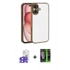 MARSİLYAN™- iPhone 17 Kılıf Vadi Minimal - Şeffaf 360 Full Body Arka Koruyucu + Bilvis Titan Kamera Lens - SH