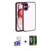 MARSİLYAN™- iPhone 17 Kılıf Vadi Minimal - Şeffaf 360 Full Body Arka Koruyucu + Bilvis Titan Kamera Lens - SH