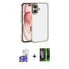MARSİLYAN™- iPhone 17 Kılıf Vadi Minimal - Şeffaf 360 Full Body Arka Koruyucu + Bilvis Titan Kamera Lens - SH