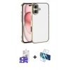MARSİLYAN™- iPhone 17 Kılıf Vadi Minimal - Siyah 3D Antistatik Seramik Nano Ekran Koruyucu + Bilvis Titan Kamera Lens - AKMI
