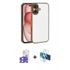 MARSİLYAN™- iPhone 17 Kılıf Vadi Minimal - Siyah 3D Antistatik Seramik Nano Ekran Koruyucu + Bilvis Titan Kamera Lens - AKYL