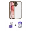 MARSİLYAN™- iPhone 17 Kılıf Vadi Minimal - Siyah Bilvis 5in1 3D Magic Cam Ekran Koruyucu + Bilvis Titan Kamera Lens - AKYL