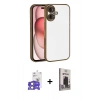 MARSİLYAN™- iPhone 17 Kılıf Vadi Minimal - Siyah Bilvis Hayalet Cam Ekran Koruyucu + Bilvis Titan Kamera Lens - AKYL