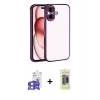 MARSİLYAN™- iPhone 17 Kılıf Vadi Minimal - Siyah Joko Magic 5D Hayalet Cam + Bilvis Titan Kamera Lens - LA