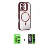MARSİLYAN™- iPhone 17 Kılıf Yadigar Asil Koleksiyonu - Şeffaf 360 Full Body Arka Koruyucu + Raze Metal Kamera Lens - AKYL