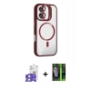 MARSİLYAN™- iPhone 17 Kılıf Yadigar Asil Koleksiyonu - Şeffaf 360 Full Body Arka Koruyucu + Bilvis Titan Kamera Lens - AKYL