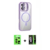 MARSİLYAN™- iPhone 17 Kılıf Yadigar Asil Koleksiyonu - Şeffaf 360 Full Body Arka Koruyucu + Raze Metal Kamera Lens - GI