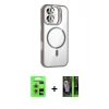 MARSİLYAN™- iPhone 17 Kılıf Yadigar Asil Koleksiyonu - Şeffaf 360 Full Body Arka Koruyucu + Raze Metal Kamera Lens - GS
