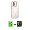 MARSİLYAN™- iPhone 17 Kılıf Yadigar Asil Koleksiyonu - Şeffaf 360 Full Body Arka Koruyucu + Raze Metal Kamera Lens - AKMR