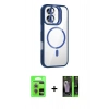 MARSİLYAN™- iPhone 17 Kılıf Yadigar Asil Koleksiyonu - Şeffaf 360 Full Body Arka Koruyucu + Raze Metal Kamera Lens - AKMR