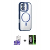 MARSİLYAN™- iPhone 17 Kılıf Yadigar Asil Koleksiyonu - Siyah 360 Mat Full Body Arka Koruyucu + Bilvis Titan Kamera Lens - SH